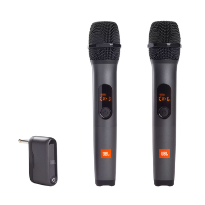 مجموعة ميكروفون لاسلكي من JBL - نظام ميكروفون لاسلكي مزدوج - أسود